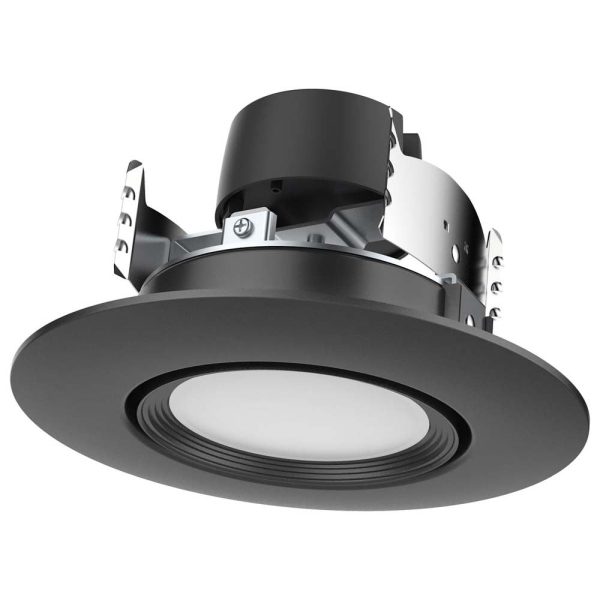 7.5w LED Direct Wire Downlight 120v CCT Tunable Black Finish Fashion