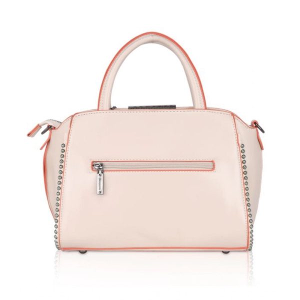 Generic Women s Faux Leather Metal Beads Handbag (Pink) Online Hot Sale