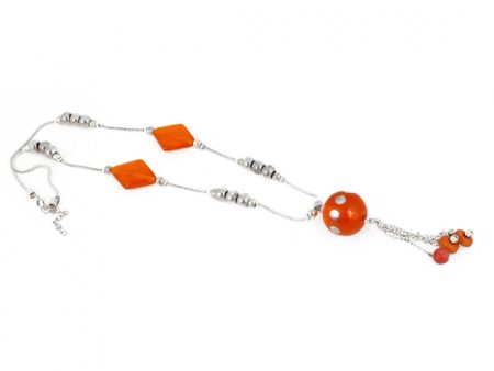 Stone Beads Fashion Silver Necklace Cheap