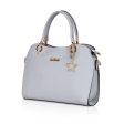 Generic Women s Faux Leather Solid Handbag (Blue) Fashion