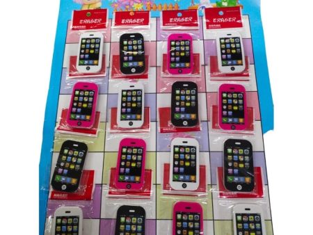 Pack Of_5 Mobile Eraser for Kids for School Use Eraser for Girls and Boys for Return Gift Item, Multicolour | Rubber | Stationery | 3+ Years Cheap