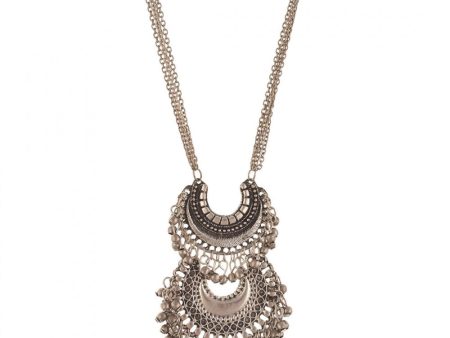 Afghani Tribal Antique Oxidised Silver Princess Necklace Discount