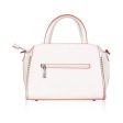 Generic Women s Faux Leather Metal Beads Handbag (White) Online Hot Sale