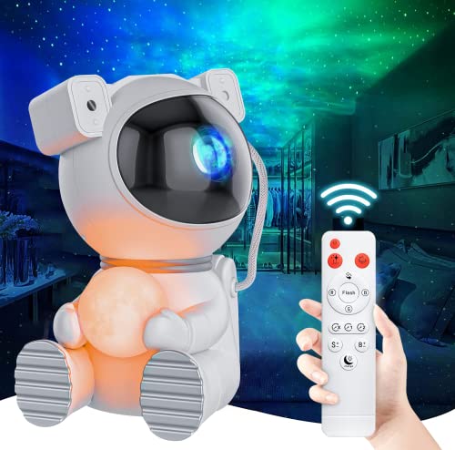 Dienmern Astronaut Galaxy Star Projector Night Light, Light Projector with Nebula,Timer&Remote Control,Ceiling Projector, Acrylonitrile Butadiene Styrene (ABS),LED,?Corded Electric, 5 Volts, ?White For Cheap