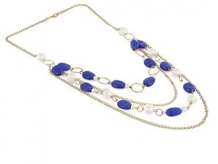 Blue Beads Fashion Necklace Hot on Sale