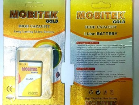 Generic Pack Of_2 Mobitek 5C Battery (Color: Assorted) Fashion