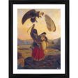 Generic Ravana Carrying off Sita and Opposed by Jatayu 1890 Painting With Wood Photo Frame (Multicolor) For Cheap