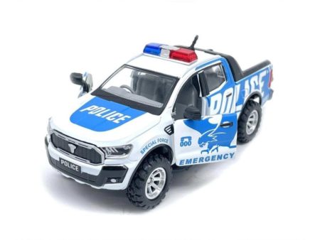 Generic Plastic Police Car For Kids (White) Sale