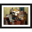 Generic Still Life with Compote and Glass 1914 Painting With Wood Photo Frame (Multicolor) Sale