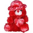 Generic Teddy Bear with Heart and Cap (Red) Hot on Sale