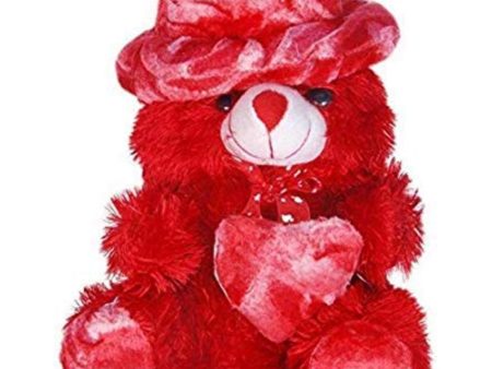 Generic Teddy Bear with Heart and Cap (Red) Hot on Sale