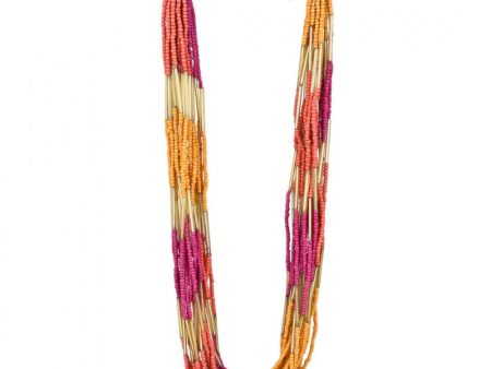 Designer Elegant Multi Layer Multi Color Beads Necklace Online Hot Sale