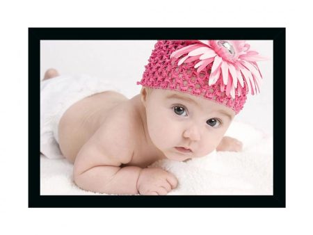 Generic Baby Photo Painting with Synthetic Photo Frame (Multicolor) Hot on Sale