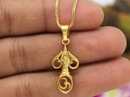 Generic Women s Gold Color Om Temple Locket Fashion