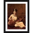 Generic Malabar Lady with Veena 1900 Painting With Wood Photo Frame (Multicolor) Supply