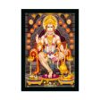 Generic Hanuman Ji Painting with Synthetic Photo Frame (Multicolor) For Cheap