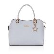 Generic Women s Faux Leather Solid Handbag (Blue) Fashion