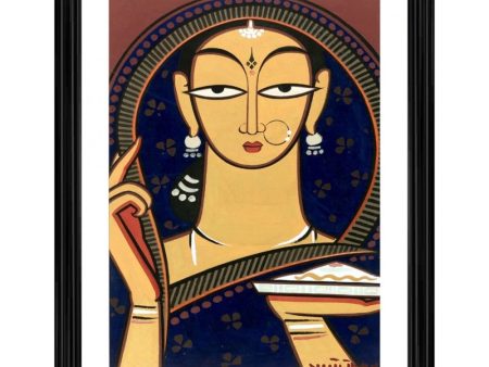 Generic Pujaran Painting With Wood Photo Frame (Multicolor) Supply