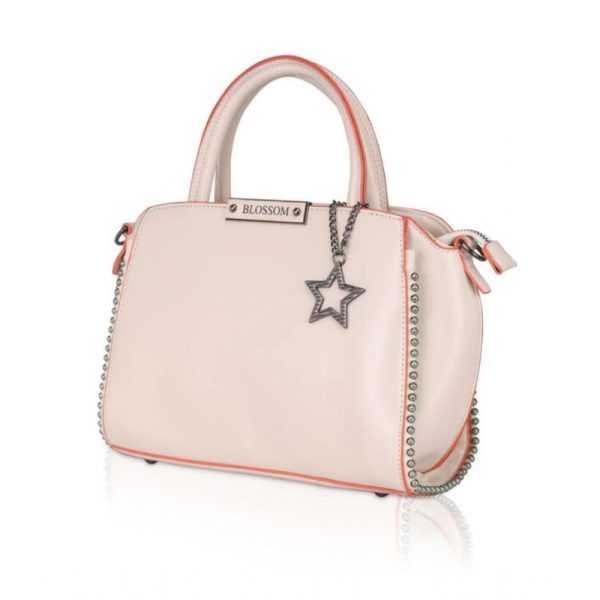 Generic Women s Faux Leather Metal Beads Handbag (Pink) Online Hot Sale