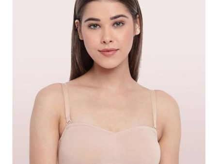 Enamor A019 Women s Cotton Strapless Bra (Skin) Fashion