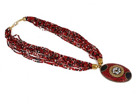 Multicolour Tibetan Style Beads Necklace Online Hot Sale