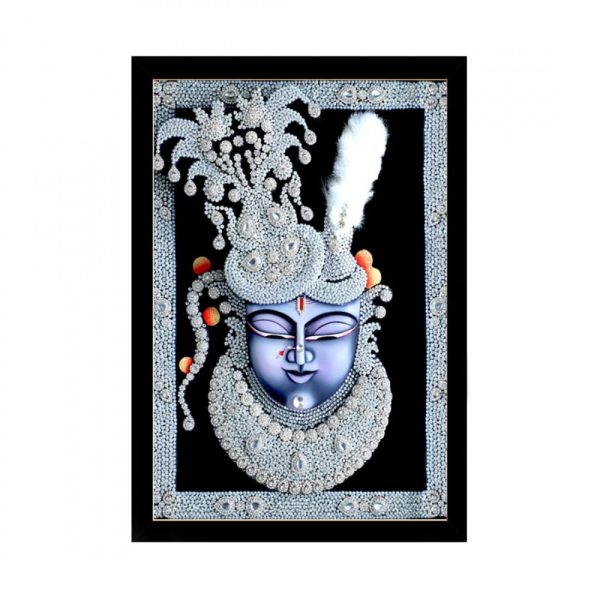 Generic Shrinathji Painting with Synthetic Photo Frame (Multicolor) Online Sale