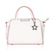 Generic Women s Faux Leather Metal Beads Handbag (White) Online Hot Sale