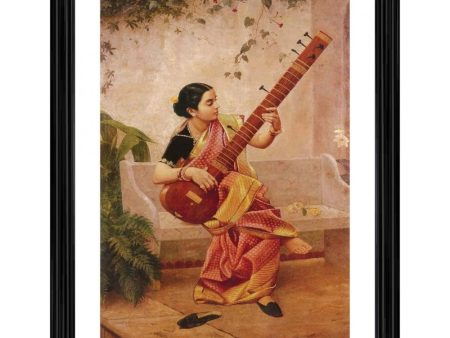 Generic Kadambari 1890 Painting With Wood Photo Frame (Multicolor) Online