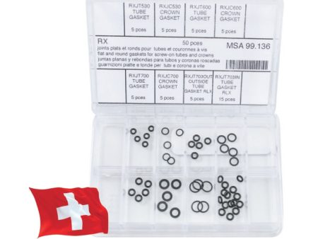 Assortment of Crown and Case Tube Gaskets for Rolex  (50 Pieces) For Cheap