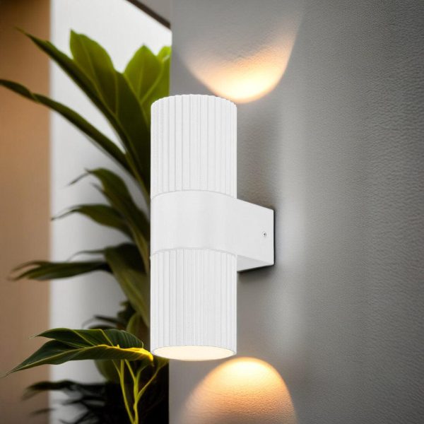 Oslo Outdoor Wall Light in White or Black GU10 Online now