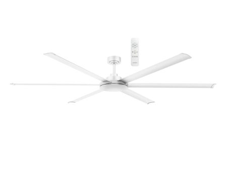 72  Albatross II Smart DC Ceiling Fan Matt White MDCAW + MDCAB180W Martec Lighting For Sale