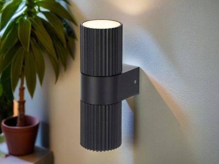 Oslo Outdoor Wall Light in White or Black GU10 Online now