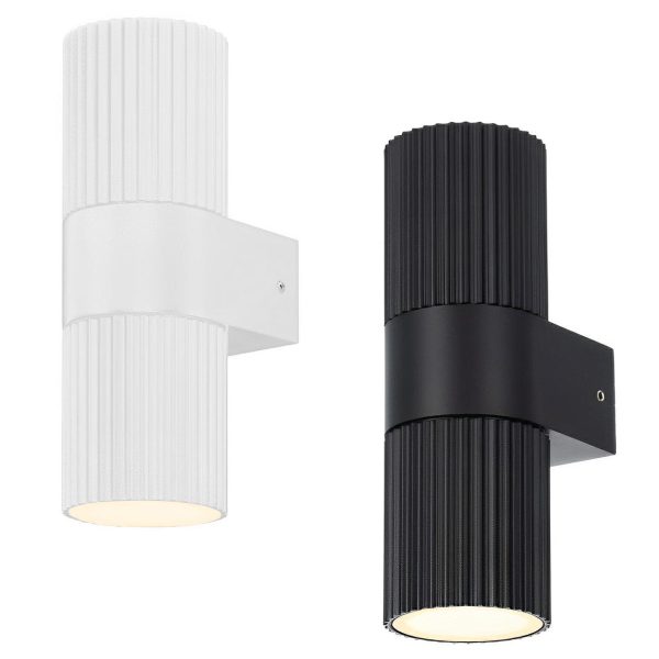 Oslo Outdoor Wall Light in White or Black GU10 Online now