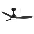 52  Elite DC Ceiling Fan Matt Black, Matt White, Matt Black Walnut with Light MEDC1333 Martec Lighting For Discount