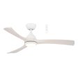 48  Norfolk DC Ceiling Fan Matt White Natural, Matt White Whitewash, Matt Black Walnut with Light MNDC1233 Martec Lighting Cheap