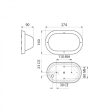 CLEARANCE Double Guard LED Polycarbonate Bulkhead Bunker Light - LJL6002 Cheap