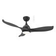 52  Scorpion DC Ceiling Fan Graphite Carbon, Matt Black, Matt White with Light MSDC1333 Martec Lighting Sale