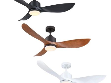 48  Eagle II Lite DC Ceiling Fan Black, Rubbed Bronze, White with Light FC368123 Mercator Lighting Online Hot Sale