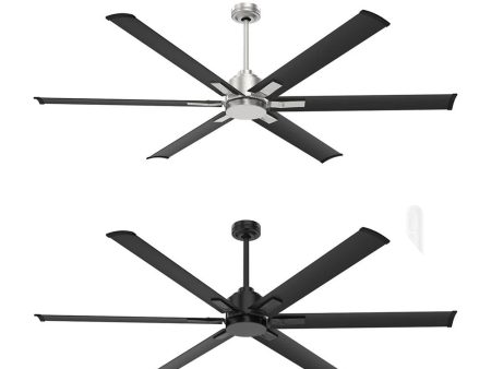 72  Rhino II DC Ceiling Fan Brushed Chrome, Graphite FC990186KIT Mercator Lighting Online Hot Sale