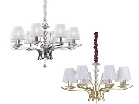 Pegaso Chandelier 8Lt in Brass or Chrome Hot on Sale