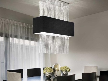 Phoenix Chandelier 5Lt in White or Black Fashion