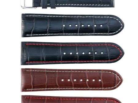 Banda No. 105 Alligator Grain Fine Leather Straps (18mm~26mm) Fashion