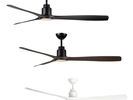 60  Iceman DC Ceiling Fan Black, Cypress, White with Light FC888153 Mercator Lighting on Sale