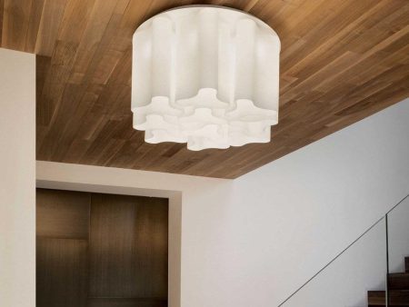 Compo Ceiling Light 10Lt in White, Smoke For Sale