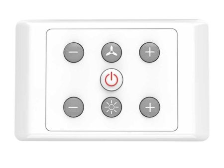 Fan Acc. - DC3 Glacier Push Button Wall Controller (with light models) For Cheap