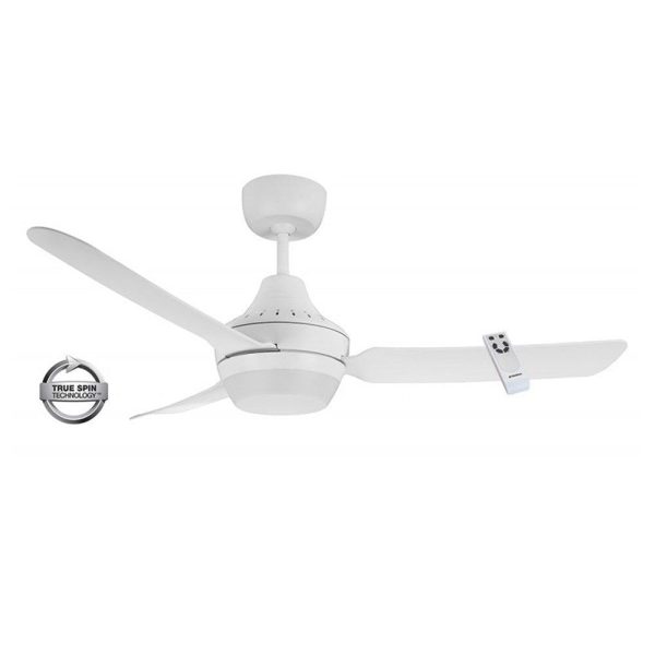 48  Stanza AC Ceiling Fan Black, White with Light STA1203XX-L, STA1203XX-LED Ventair For Sale