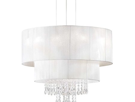 Opera Chandelier 4Lt in White For Discount