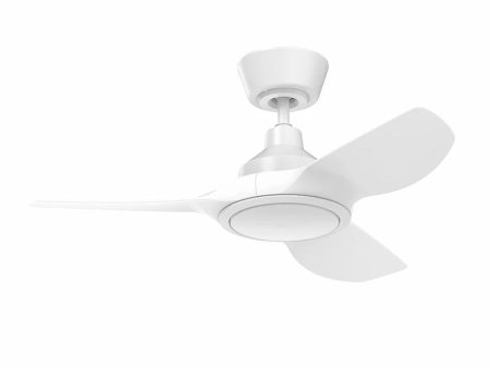 36  Jota Mini DC Ceiling Fan White with Light FC2118093WH Mercator Lighting For Cheap