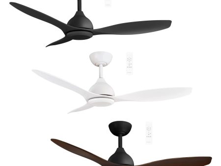 48  Elite Smart WIFI DC Ceiling Fan Black, White, Black Walnut MEDC123 Martec Lighting Online now