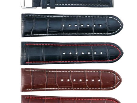 Banda No. 105 Long Alligator Grain Fine Leather Straps (18mm~26mm) Supply